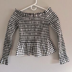 DIVIDED off the shoulder ruffle top